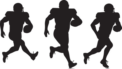 Patriotic American Football Player SVG | USA Flag Sports Silhouette