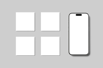 Instagram Post Blank Mockup template