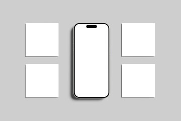 Instagram Post Blank Mockup template