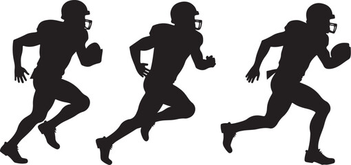 Patriotic American Football Player SVG | USA Flag Sports Silhouette