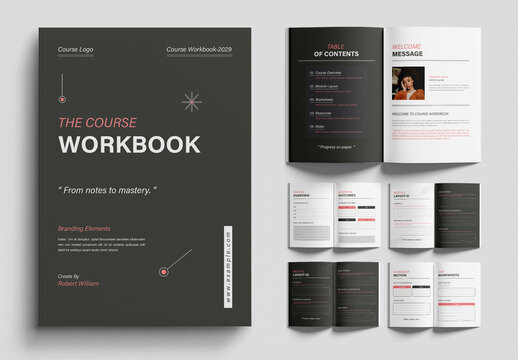 The Course Workbook Template Layout