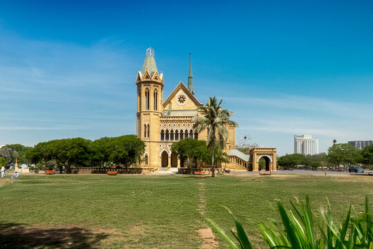 Ferrer Hall a historic building that showcases colonial era architecture and cultural heritage. Karachi Pakistan