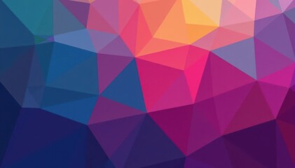 Geometric tessellations with abstract gradient backgrounds, abstract art, abstract gradients