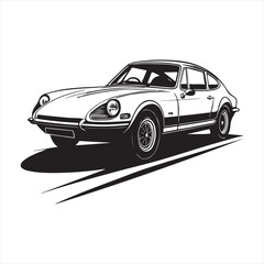 Naklejka premium car silhouette illustration Design on a white background