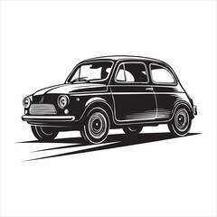 Fototapeta premium car silhouette illustration Design on a white background