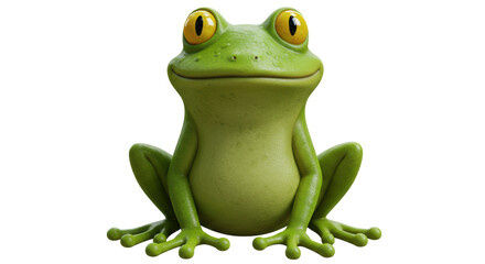 Isolated Cartoon Frog