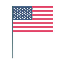 Obraz premium american flag on vector icon design