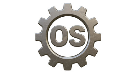 Isolated OS Gear Wheel Symbol