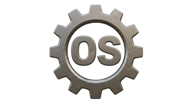 Isolated OS Gear Wheel Symbol