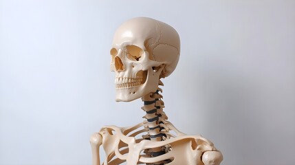 Detailed View of Human Skeleton Model for Educational Use