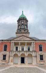 Dublin Castle in Dublin, Ireland. Historic Bedford Tower, completed in 1761.