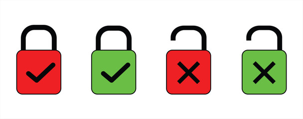 Safe lock notification icon