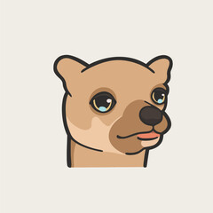 Sad Dog Meme Sticker T-shirt Vector Cute Illustration