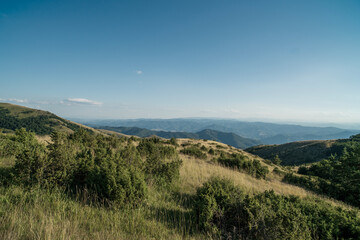 beautiful mountain landscape on a sunny summer day