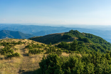 beautiful mountain landscape on a sunny summer day