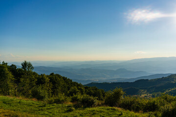 Fototapeta premium beautiful mountain landscape on a sunny summer day