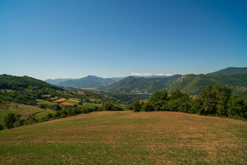 Fototapeta premium beautiful mountain landscape on a sunny summer day