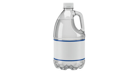 Isolated plastic jug of water