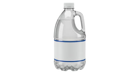 Isolated plastic jug of water