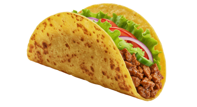 Isolated taco
