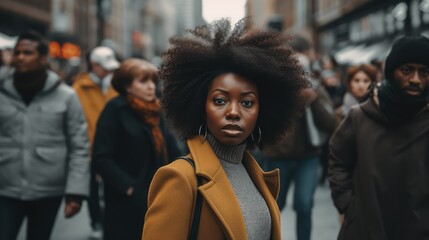 gaze shy black woman