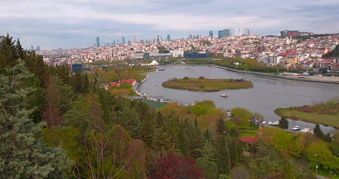City view from Pierre Loti, Istanbul, Turkey  
