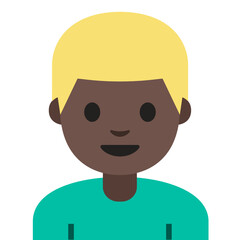 Boy Emoji (Dark Skin, Blonde Hair)
