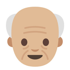Bald Elderly Man Emoji
