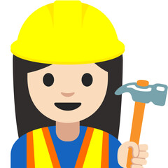 Female Construction Worker (Light Skin)
