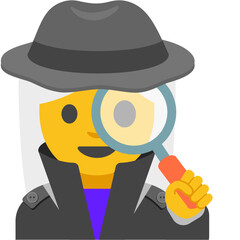 Older Female Detective Emoji
