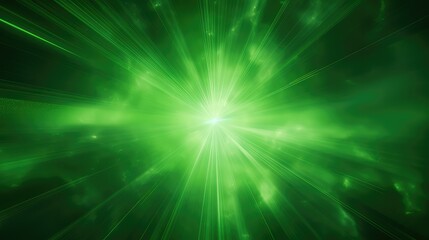 rays green burst background