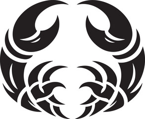 Fototapeta premium Crab Claws Logo Vector