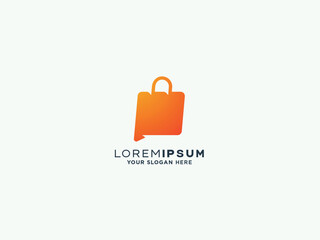 Shopping logo design vector template
