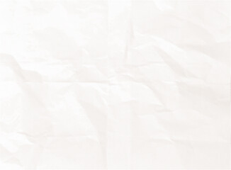 Wrinkled paper texture isolated on transparent background with copy space. Vector halftone gradient in beige color random dots pattern.