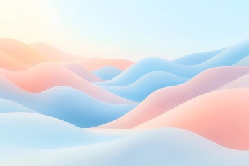 Fototapeta premium “Abstract Pastel Background with Soft Gradient and Flowing Shapes”