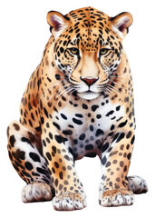 Obraz premium PNG Wildlife leopard cheetah animal.