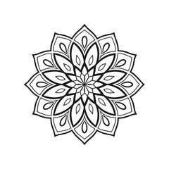 mandala abstract floral ornament