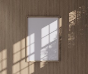 Frame mockup, ISO A0 paper size. Living room wall poster mockup. Interior mockup with house...