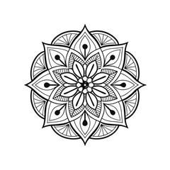 mandala abstract floral ornament