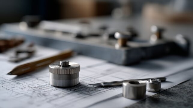 Architectural drafts and instruments lie scattered, capturing the essence of creativity and meticulous planning in design processes.