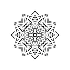 mandala abstract floral ornament