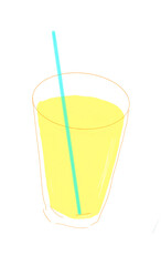 爽やかなドリンクイラスト