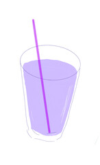 ぶどうジュース、ハーブドリンク、爽やかなドリンクイラスト