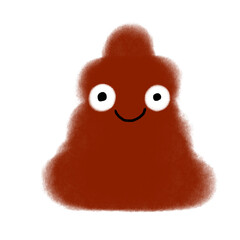 かわいいうんちのキャラクターイラスト