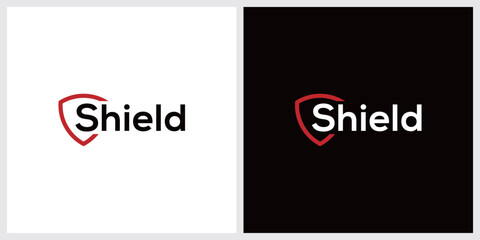 Shield logo design vector template