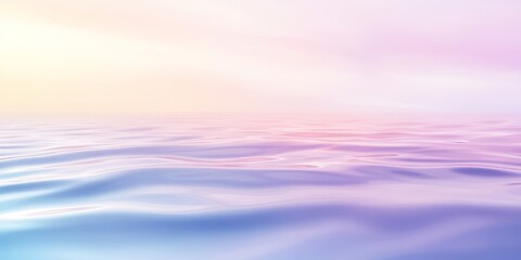 Calm pastel ocean waves with gentle reflections
