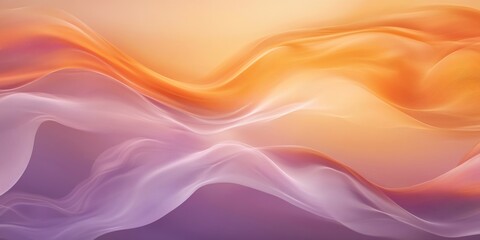 Obraz premium Flowing abstract waves in warm pastel colors 