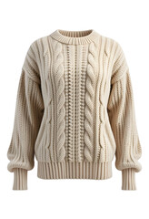 Knitted sweater isolated