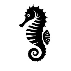 Elegant Seahorse Silhouette