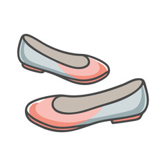 ballet flats icon, ballet flats vector illustration-simple illustration of ballet flats, perfect for ballet flats logos and icons